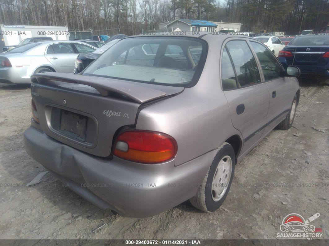 KMHVF24N9VU377704 1997 HYUNDAI ACCENT photo no. 4