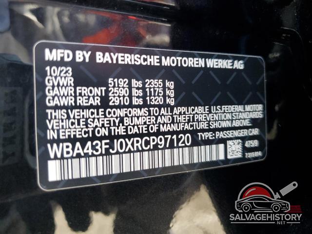 WBA43FJ0XRCP97120 2024 BMW 5 SERIES photo no. 12