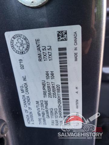 2HKRW2H26KH116820 2019 HONDA CRV photo no. 14