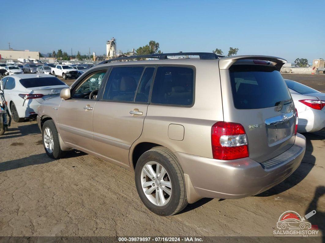 JTEDW21A370017397 2007 TOYOTA HIGHLANDER HYBRID photo no. 3