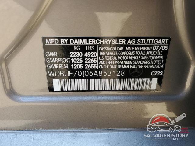 WDBUF70J06A853128 2006 MERCEDES-BENZ E-CLASS photo no. 12