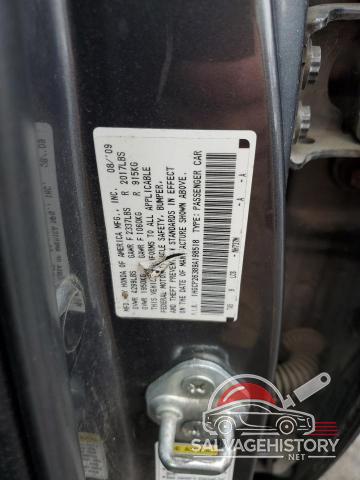 1HGCP26389A198518 2009 HONDA ACCORD photo no. 12