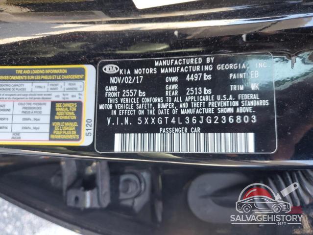 5XXGT4L36JG236803 2018 KIA OPTIMA photo no. 12