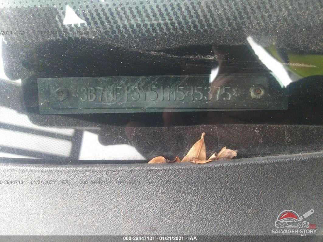 3B7HF13Y51M545375 2001 DODGE RAM 1500 photo no. 9