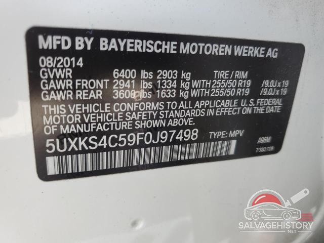 5UXKS4C59F0J97498 2015 BMW X5 XDRIVE3 photo no. 12
