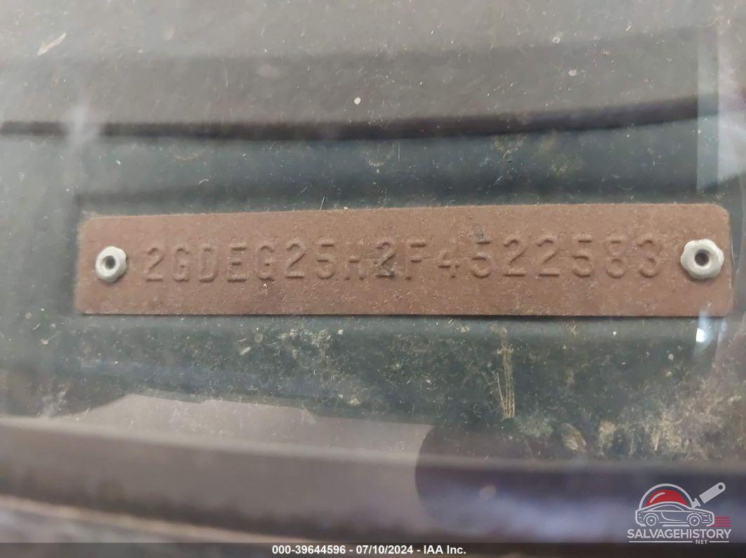 2GDEG25H2F4522583 1985 GMC RALLY WAGON / VAN photo no. 9