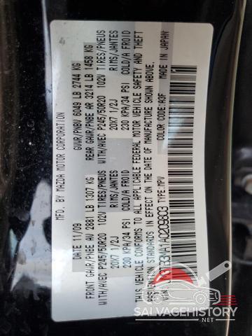 JM3TB3MA1A0209803 2010 MAZDA CX-9 photo no. 14