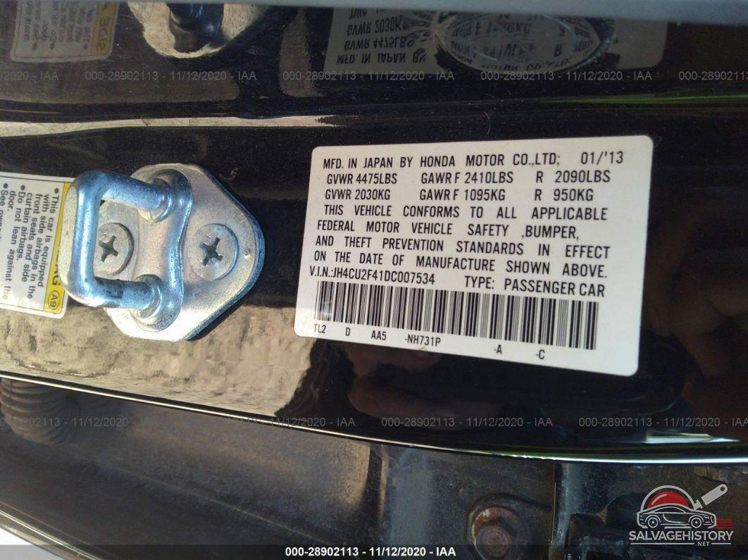 JH4CU2F41DC007534 2013 ACURA TSX photo no. 9