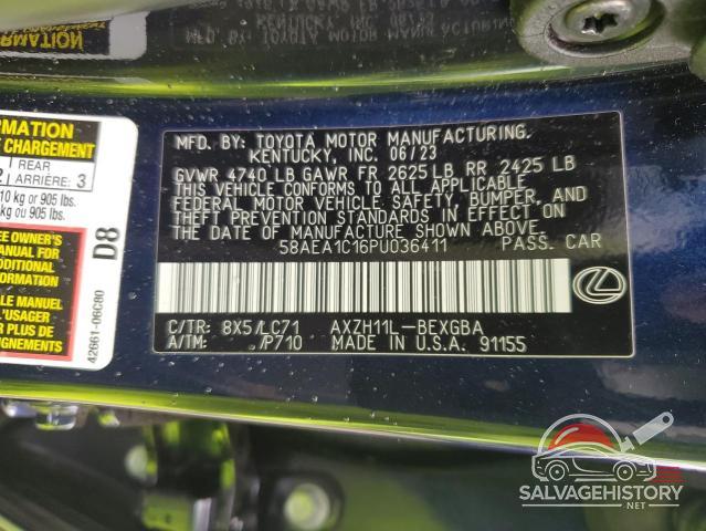 58AEA1C16PU036411 2023 LEXUS ES300 photo no. 14
