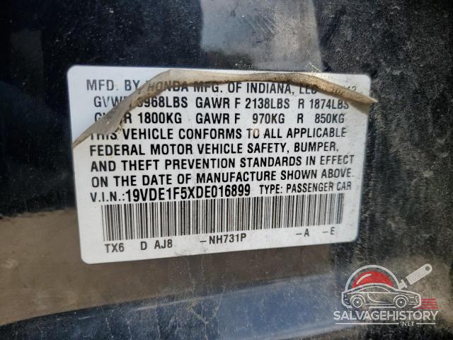 19VDE1F5XDE016899 2013 ACURA ILX photo no. 12