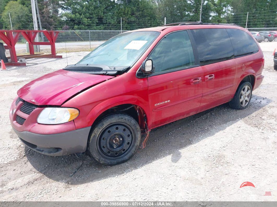 2B4GP74L81R338449 2001 DODGE GRAND CARAVAN photo no. 2
