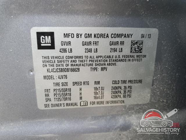 KL4CJCSB9DB166628 2013 BUICK ENCORE photo no. 12