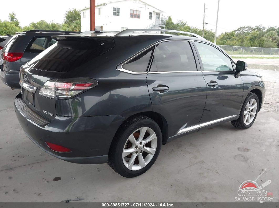 2T2ZK1BA5AC037125 2010 LEXUS RX 350 photo no. 4
