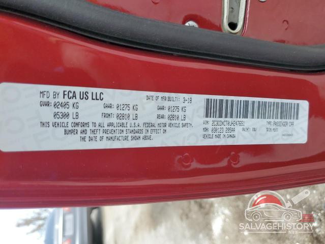 2C3CDXCT0JH247651 2018 DODGE CHARGER photo no. 12