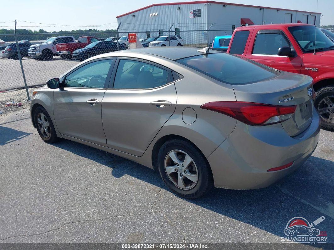 5NPDH4AE9FH588830 2015 HYUNDAI ELANTRA photo no. 3