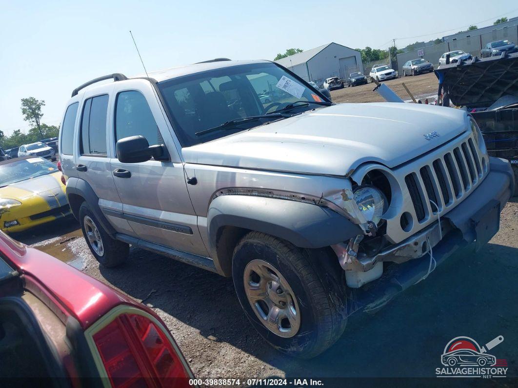 1J4GL48K75W532735 2005 JEEP LIBERTY photo no. 2