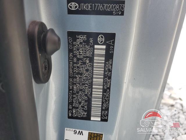 JTKDE177670202873 2007 TOYOTA SCION photo no. 12