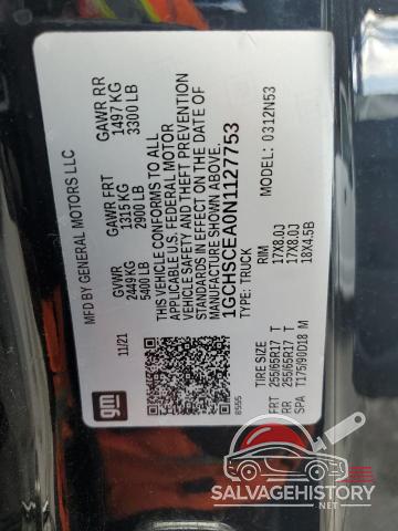 1GCHSCEA0N1127753 2022 CHEVROLET COLORADO photo no. 13