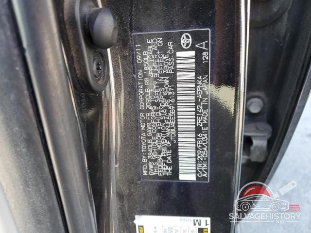 JTDBU4EE5B9161371 2011 TOYOTA COROLLA photo no. 12