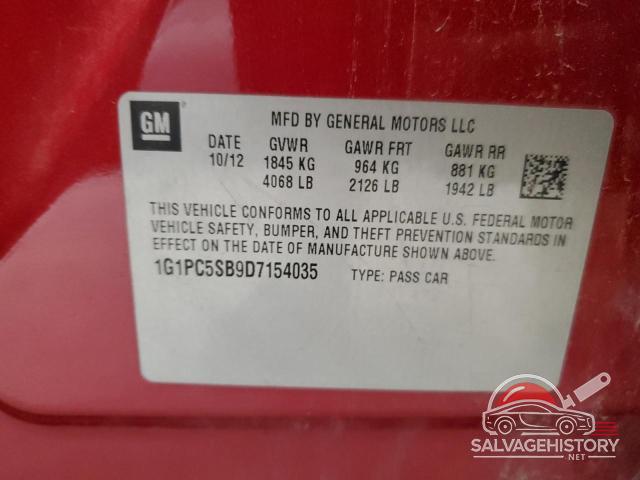 1G1PC5SB9D7154035 2013 CHEVROLET CRUZE photo no. 13