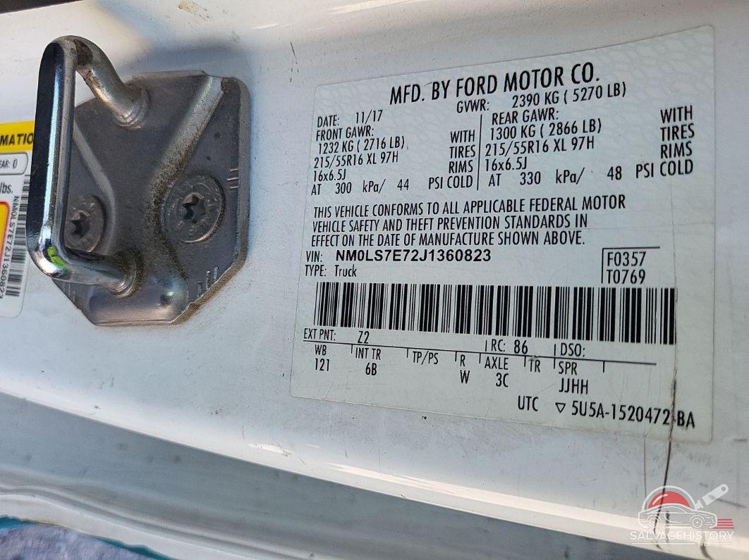 NM0LS7E72J1360823 2018 FORD TRANSIT CONNECT photo no. 9