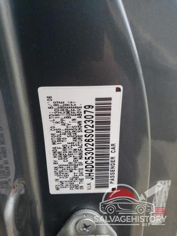 JH4DC53026S023079 2006 ACURA RSX photo no. 12