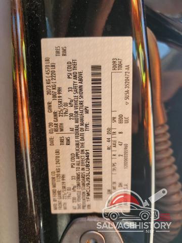 1FMCU9J93LUB29491 2020 FORD ESCAPE photo no. 13