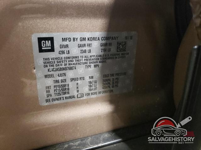 KL4CJASB9KB768074 2019 BUICK ENCORE photo no. 13