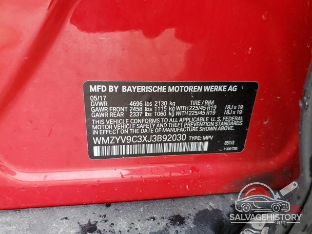 WMZYV9C3XJ3B92030 2018 MINI COOPER photo no. 12