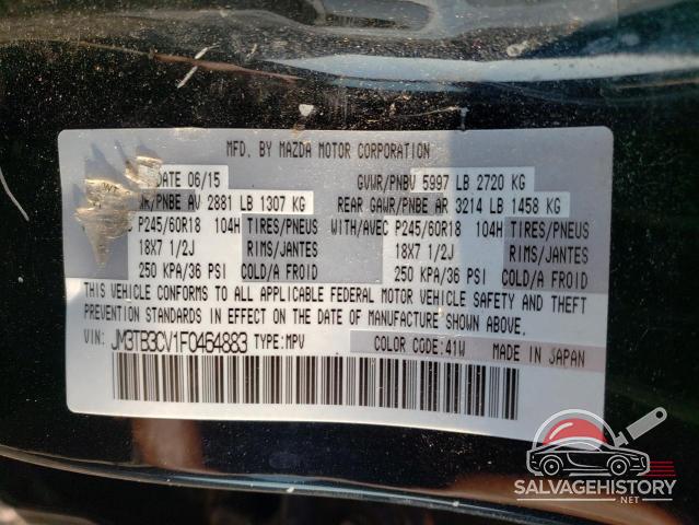 JM3TB3CV1F0464883 2015 MAZDA CX-9 photo no. 13