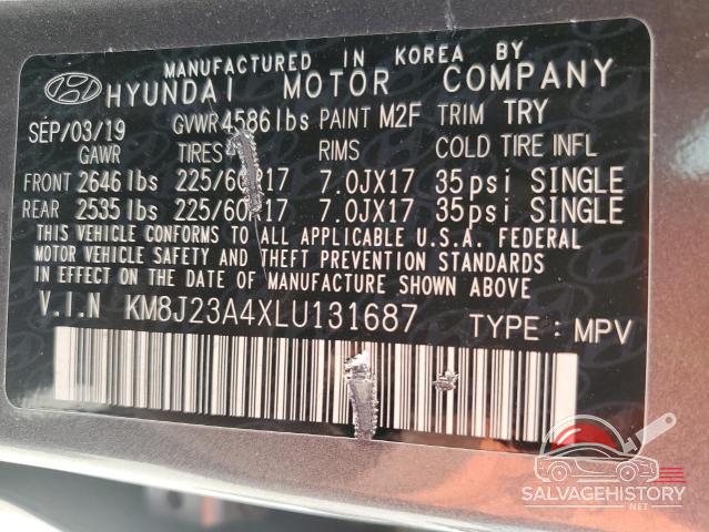 KM8J23A4XLU131687 2020 HYUNDAI TUCSON photo no. 14