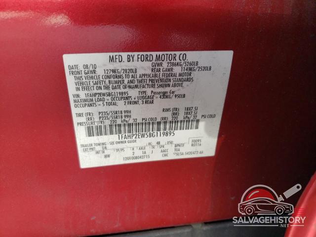 1FAHP2EW5BG119895 2011 FORD TAURUS photo no. 12