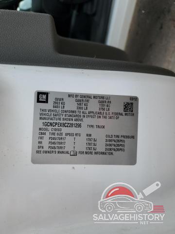 1GCNCPEX8CZ281296 2012 CHEVROLET ALL Models photo no. 12