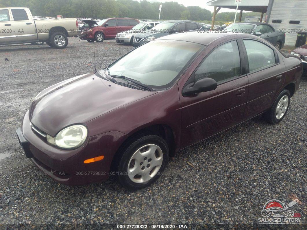 1B3ES46C7YD845085 2000 DODGE NEON photo no. 2