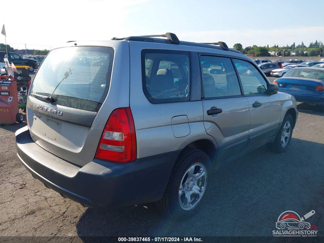 JF1SG63645H708175 2005 SUBARU FORESTER photo no. 4
