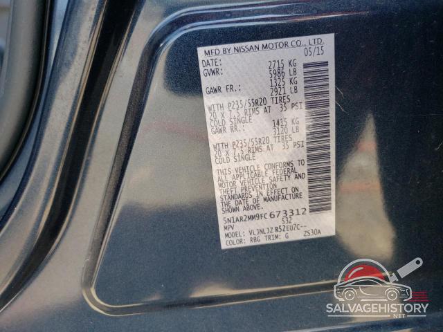 5N1AR2MM9FC673312 2015 NISSAN PATHFINDER photo no. 13