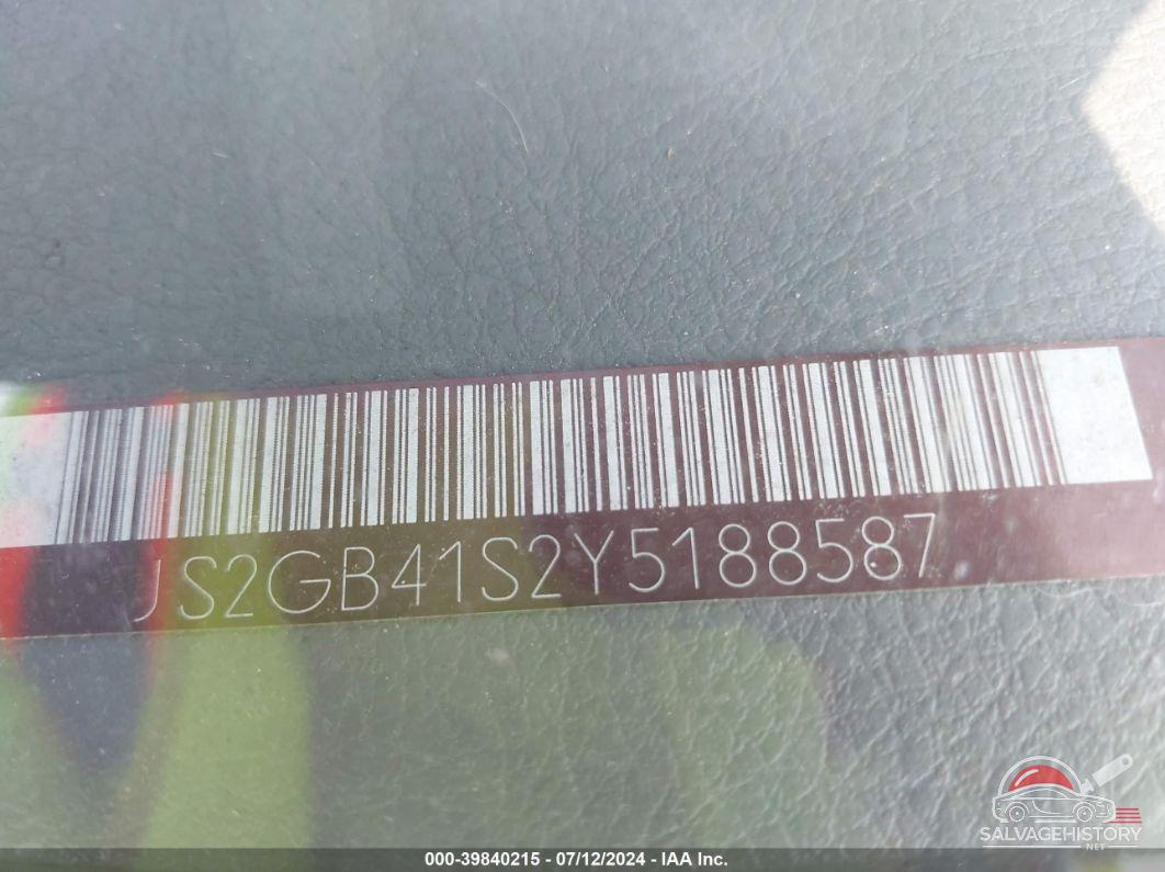 JS2GB41S2Y5188587 2000 SUZUKI ESTEEM photo no. 9