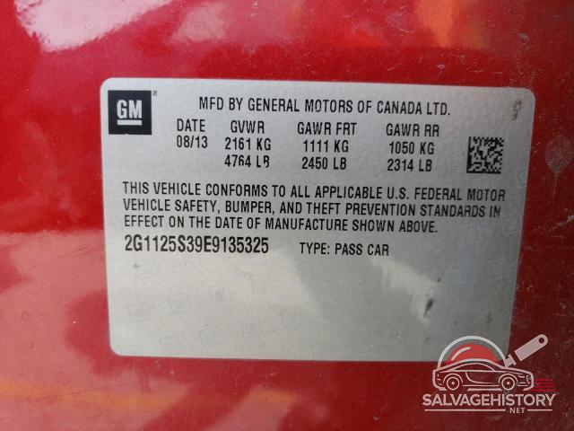 2G1125S39E9135325 2014 CHEVROLET IMPALA photo no. 12