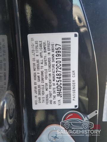 JH4DC54872C019957 2002 ACURA RSX photo no. 12