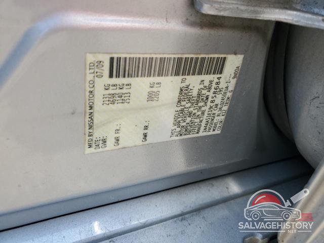 1N4AA51E19C858684 2009 NISSAN MAXIMA photo no. 12