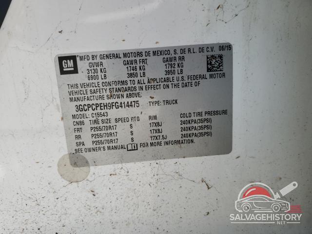 3GCPCPEH9FG414475 2015 CHEVROLET ALL Models photo no. 12