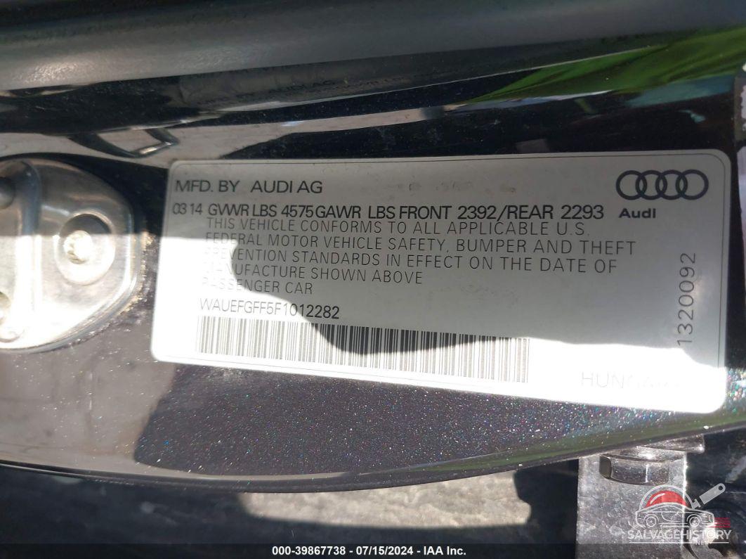 WAUEFGFF5F1012282 2015 AUDI A3 photo no. 9