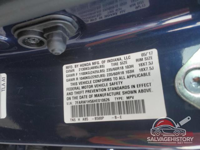 7FARW1H56HE010626 2017 HONDA CRV photo no. 12