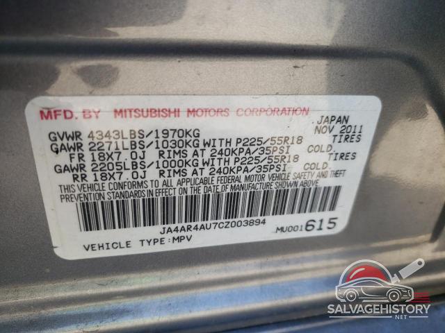 JA4AR4AU7CZ003894 2012 MITSUBISHI OUTLANDER photo no. 13
