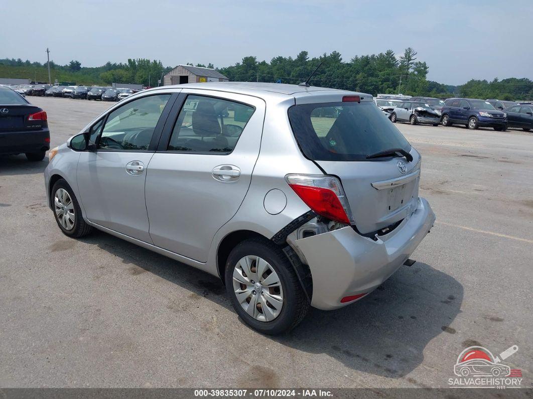 JTDKTUD32CD520029 2012 TOYOTA YARIS photo no. 3