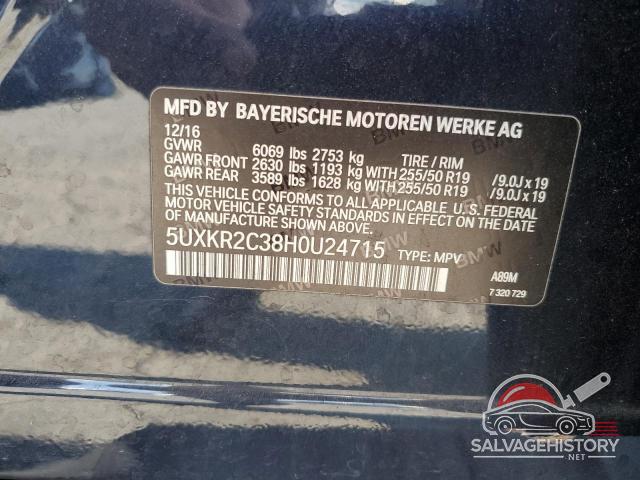 5UXKR2C38H0U24715 2017 BMW X5 photo no. 14