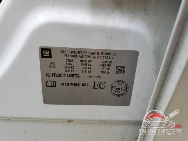 1G1PF5SC0C7405782 2012 CHEVROLET CRUZE photo no. 12