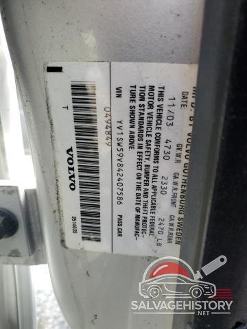 YV1SW59V842407586 2004 VOLVO V70 photo no. 13