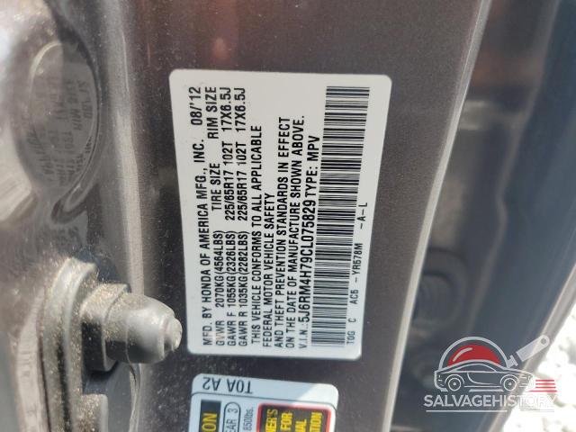 5J6RM4H79CL075829 2012 HONDA CRV photo no. 14