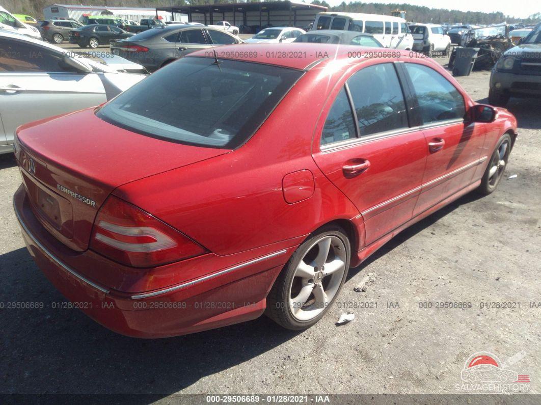 WDBRF40J55F673214 2005 MERCEDES-BENZ C-CLASS photo no. 4
